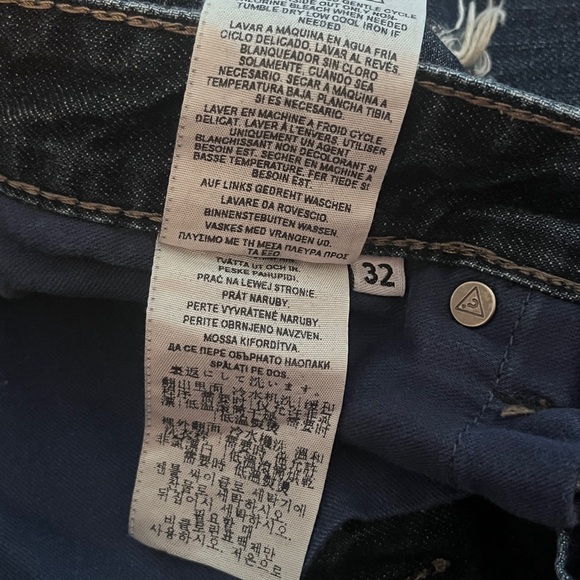 Vintage Guess Premium Falcon Jeans M 32 X 32 Boot Cut Distressed  Y2K Button Fly - Picture 8 of 16